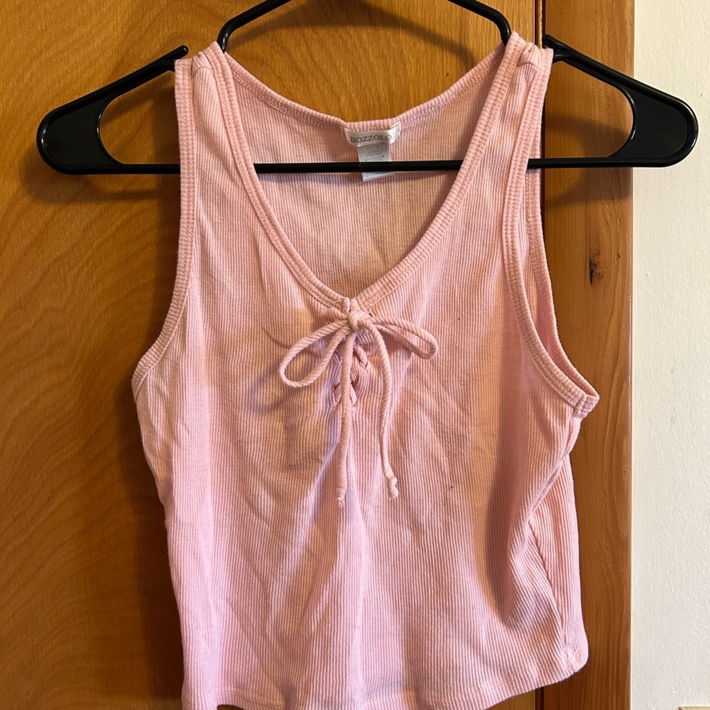 Pink Sleeveless Top
